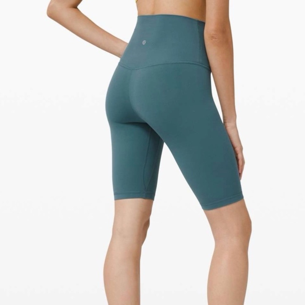 lululemon athletica High-Rise Teal Bike Shorts